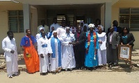 Rev. Dr. Kwabena Opuni-Frimpong with representatives of the Spiritual Churches Council