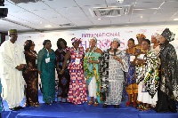 Dr Joyce Banda, Ex President of Malawi with patrons at the event