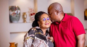 Former president John Mahama and the wife (Lordina Mahama)