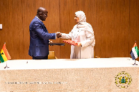 Samuel Abu Jinapor with the UAE representative