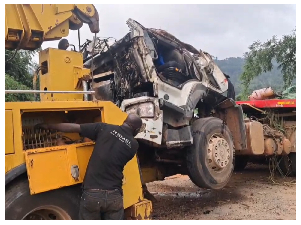 Two have lost their lives in articulator truck accident on Fomena–Adansi Asokwa Road