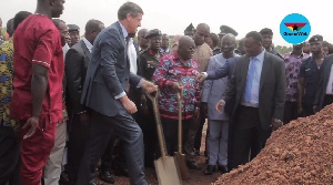 Akufo-Addo was joined by British High Commissioner and US Ambassador at the launch of the project