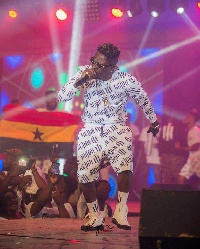Shatta Wale on stage