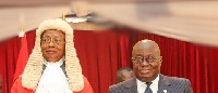 Sophia Akuffo, Chief Justice and President Akufo-Addo