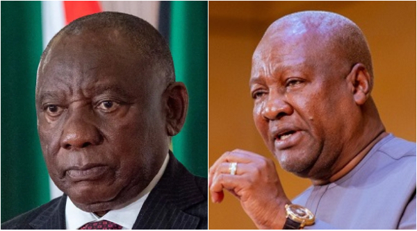Cyril Ramaphosa and John Mahama