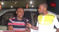 Lawyer Maurice Ampaw [left] speaking to Kofi Adoma