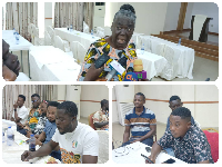 Collage of Mad Aba Oppong and some media participants