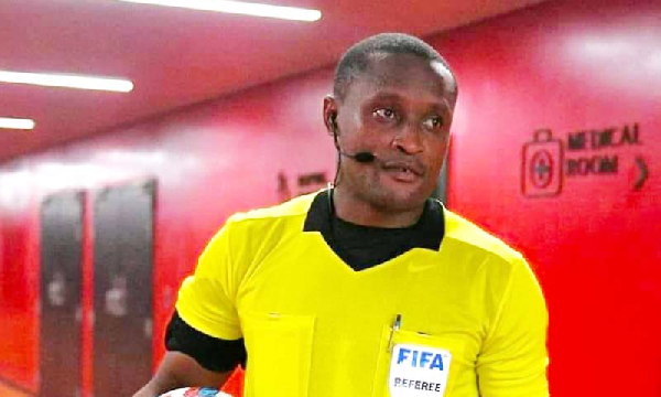 Mauritius referee Patrice Milazar