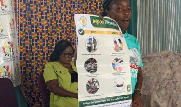 Rebecca Frimpong, Health Promotion Officer at Ussher Hospital in Ashiedu