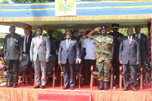 President Nana Addo Dankwa Akufo-Addo at Osu to mark the 72nd Veterans