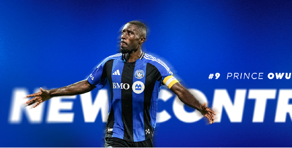 Black Stars forward Prince Owusu has signed a contract extension at Canadian outfit CF Montreal