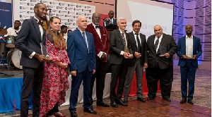 Winners of the CCIFG Awards with members of the Jury