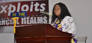 Mrs. Regina Ofori Boateng, Marketing Manager for Cards and E-banking,  Ecobank Group