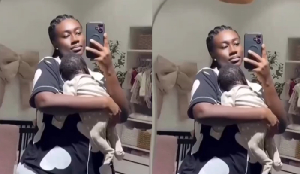 Hajia Bintu and her baby