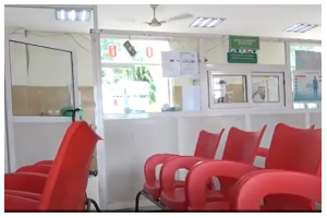 The empty OPD of LEKMA Hospital