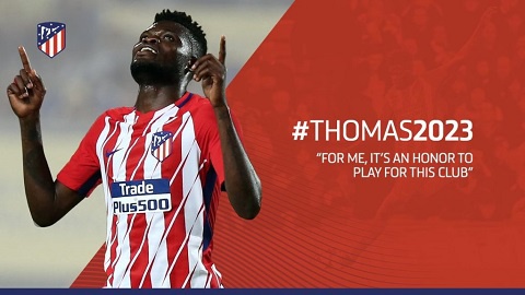 Partey has signed a new contract with Atletico Madrid