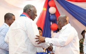 Former President John Mahama and President Akufo-Addo