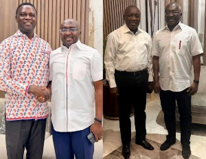 Dr Bawumia received Dr Adutwum and Agyepong at his residence