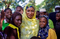 Samira Bawumia and some residents of the Fulani Community