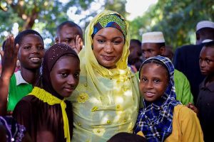 Samira Bawumia and some residents of the Fulani Community