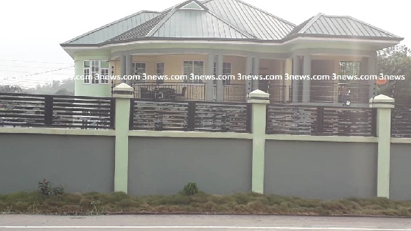 The alleged house said to belong to the mother of Nana Appiah Mensah