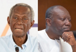 Kwame Pianim (left), Ken Ofori-Atta (right)