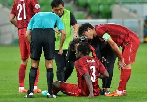 Asamoah Gyan still having problems with his thigh injury