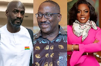 L-R: Otto Addo, Sammens and Nana Aba are popular personalities in Ghana