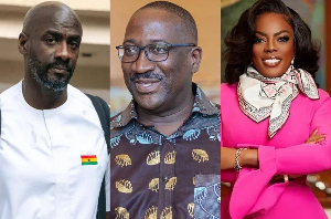 L-R: Otto Addo, Sammens and Nana Aba are popular personalities in Ghana