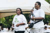 Photo of the President of Kantamanto Women’s Association (L) and her vice (R)