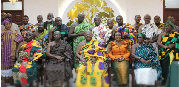The Eastern Regional House of Chiefs seated with Eastern Regional Minister, Rita Akosua Adjei Awatey