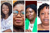 Photo collage of Salomey, Patricia, Naana Jane and Ghana Jollof