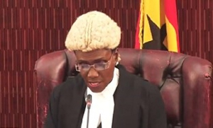 Justice Lovelace Avril Johnson reading the judgement of the court on December 18, 2024