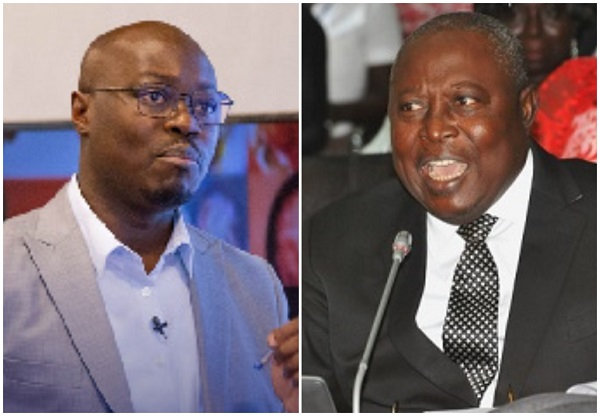 Leader of the NDC caucus in Parliament Dr. Cassiel Ato Forson and ex-Special Prosecutor Martin Amidu