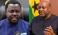 L-R Rev. Ntim Fordjour and John Mahama