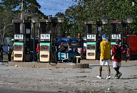 A gas station remains closed due to a lack of fuel in Habana, Cuba, on March 24, 2026