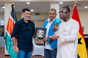 Abdullswamad Sherrif Nassir (L) with Dr Joseph Siaw Agyepong