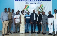 GFA President, Kurt Okraku with members of Ashanti RFA
