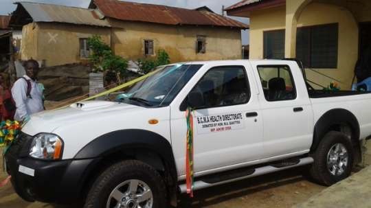 MP of Akim Oda has donated a Nissan Pickup