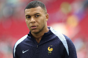 Real Madrid striker Kylian Mbappe