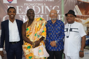 From left: Justice Essiel, Eric Appiah, Anis Haffar - the writer and Theophilus Kwei