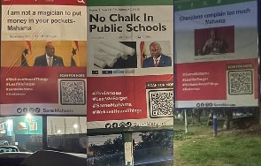 Some of the billboards of Mahama in Accra