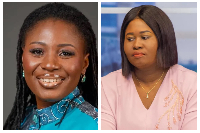 Tabitha Ayillah [L] and Beatrice Annan