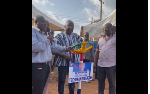 'Mate' Bawumia presented with Ghana-branded steering wheel at Techiman Magazine