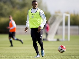 Jordan Ayew Training Aston Villa