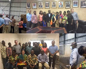 The visit was to enable the team see at first-hand the operations of the waste transfer station