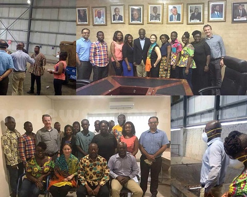 The visit was to enable the team see at first-hand the operations of the waste transfer station