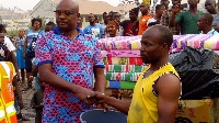 Kumasi Mayor, Kojo Bonsu donates to the affected people