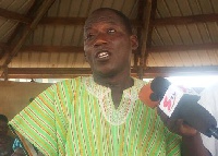 The Spokesperson for the children of the late Ya-Na addressing the press conference in Tamale