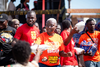 Food was distributed across four major vantage points in Accra